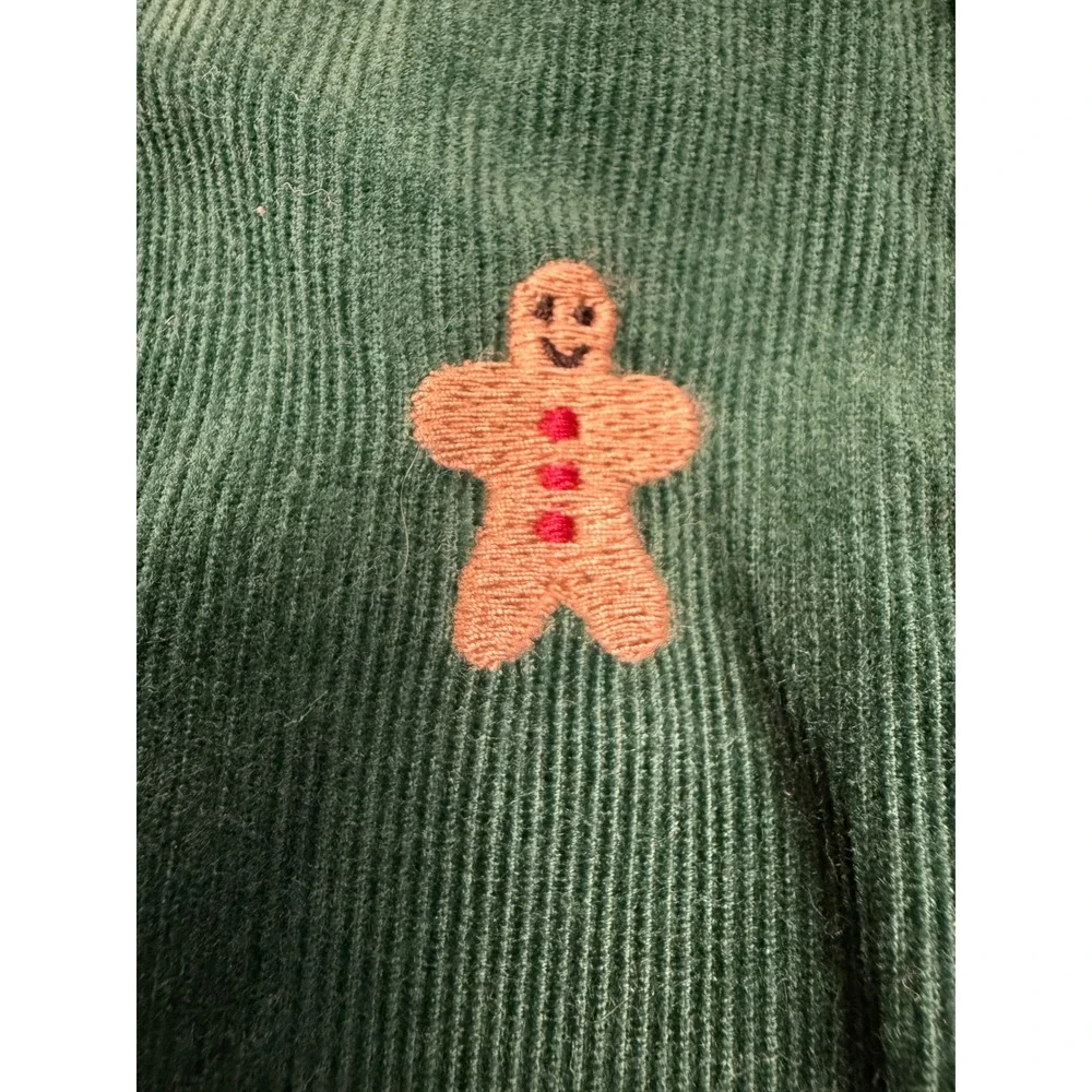 Gymboree Jumper Dress Kids Size 6 Green Gingerbread Corduroy Overall